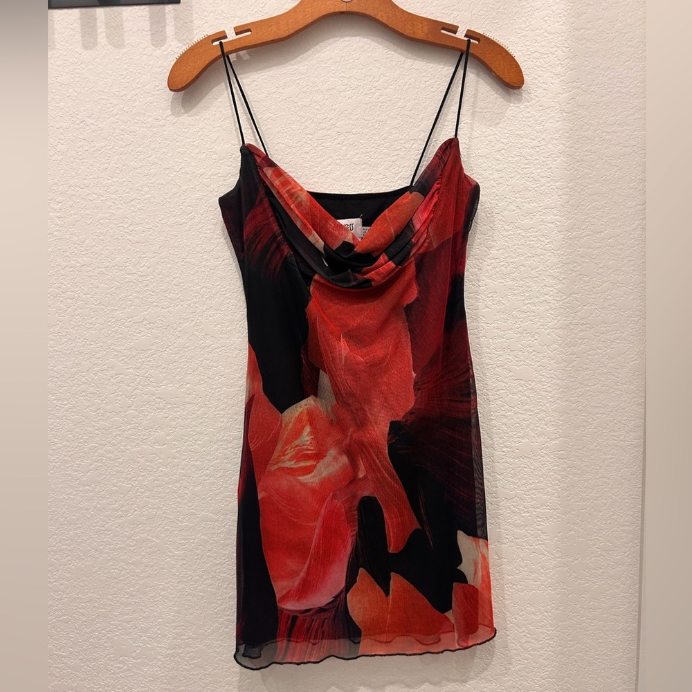 Princess Polly Red and Black Dress